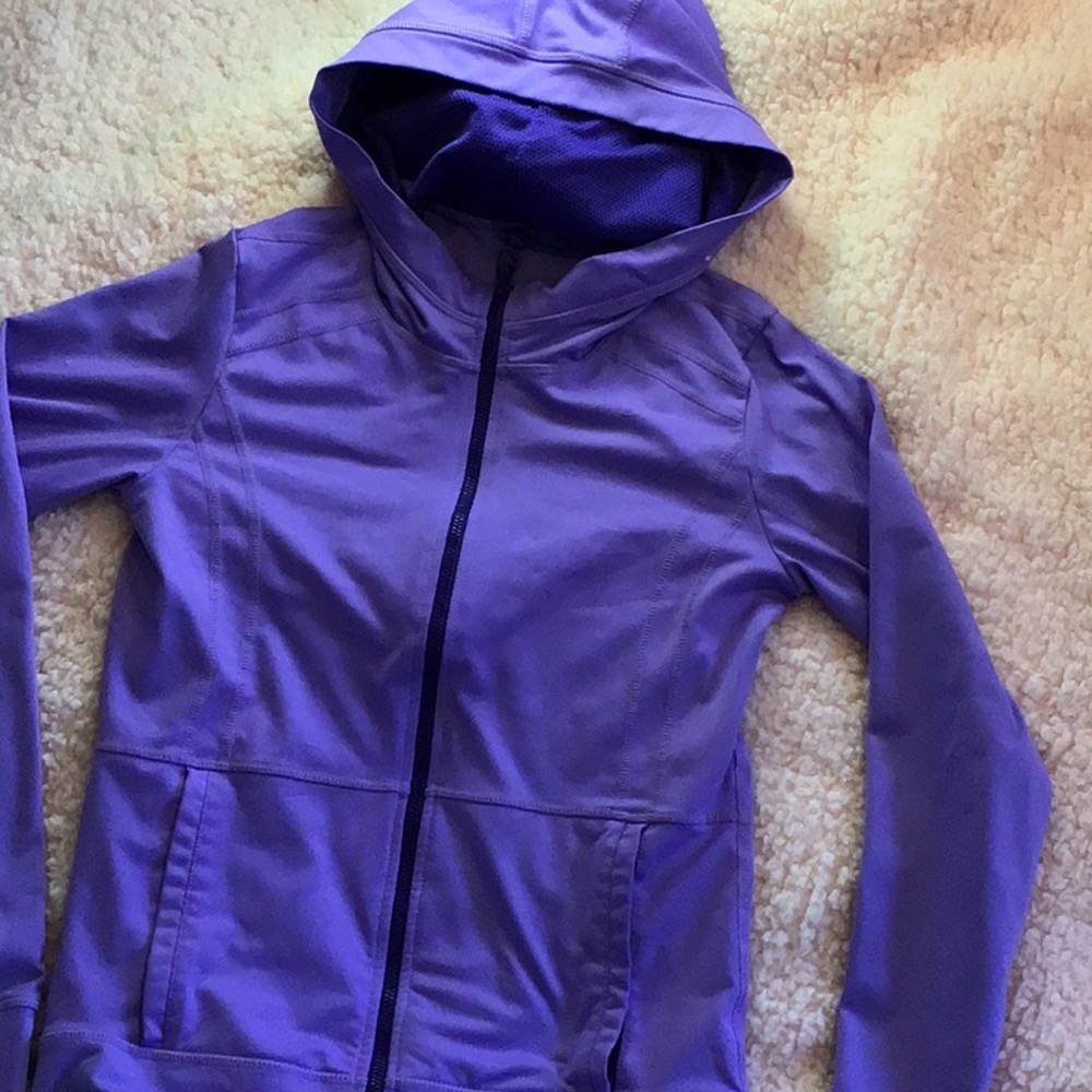 Purple Kirkland jacket with hood